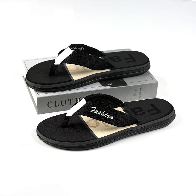 Black Flip Flops